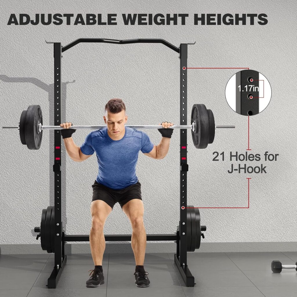 Compact Donow home gym setup for squats and bench press
