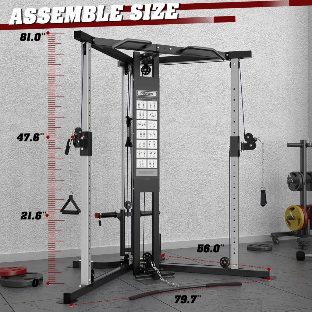 Donow cable crossover system with adjustable height