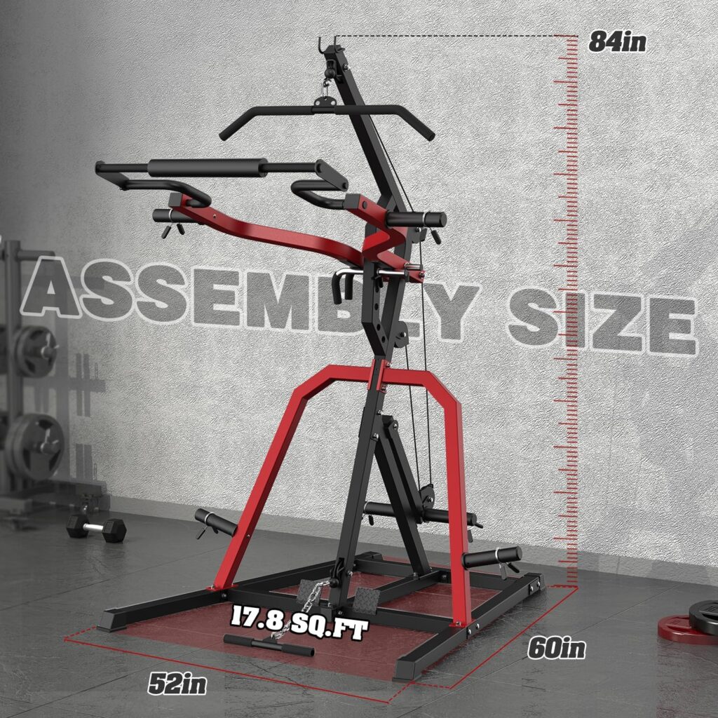 Donow Power Rack with 2:1 cable ratio and upgraded base frame