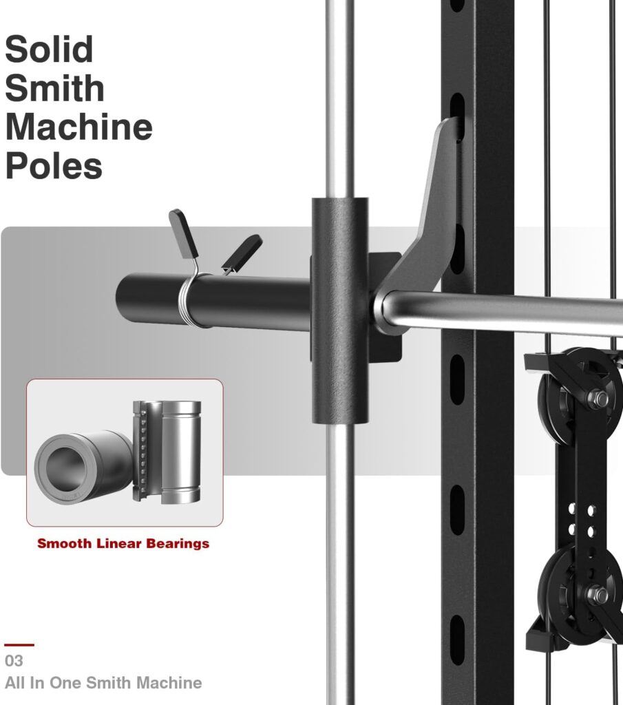 Donow power rack and Smith bar with safety catches