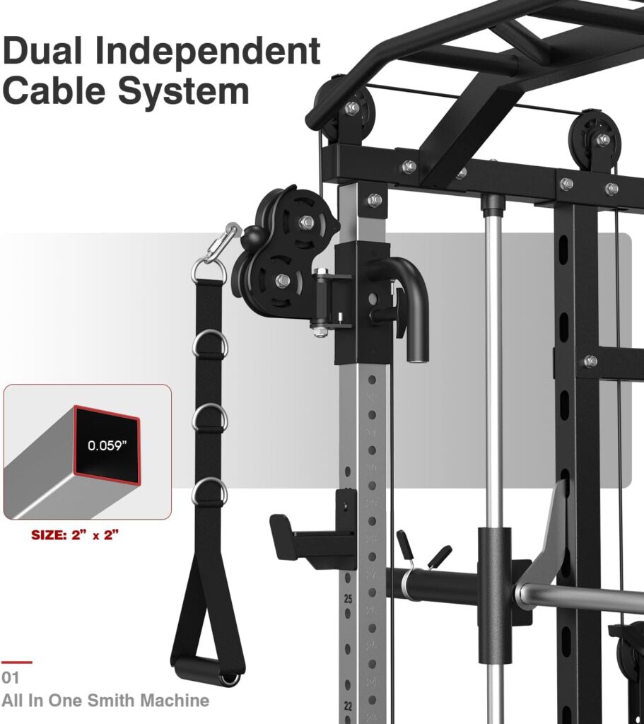 Donow all-in-one Smith Machine with dual cable crossover system