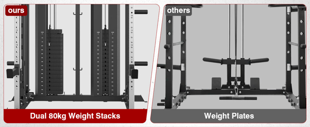 Donow power rack and Smith bar with safety catches